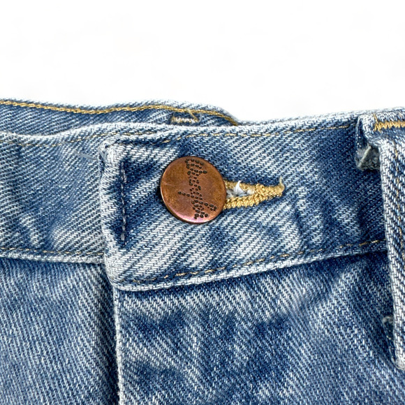 Wrangler Jeans 32x29 Light Wash Blue Cowboy Cut Slim Fit Y2K Western Mens 33x30 - Picture 6 of 9